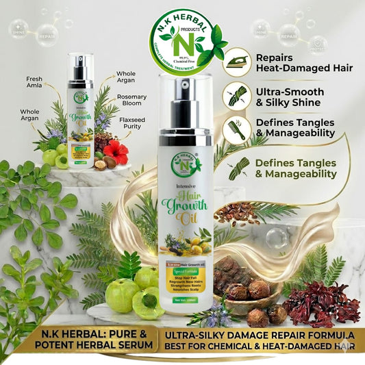 ✨ N.K Herbal Hair Serum – Ultimate Protection & Shine ✨ 100 ml